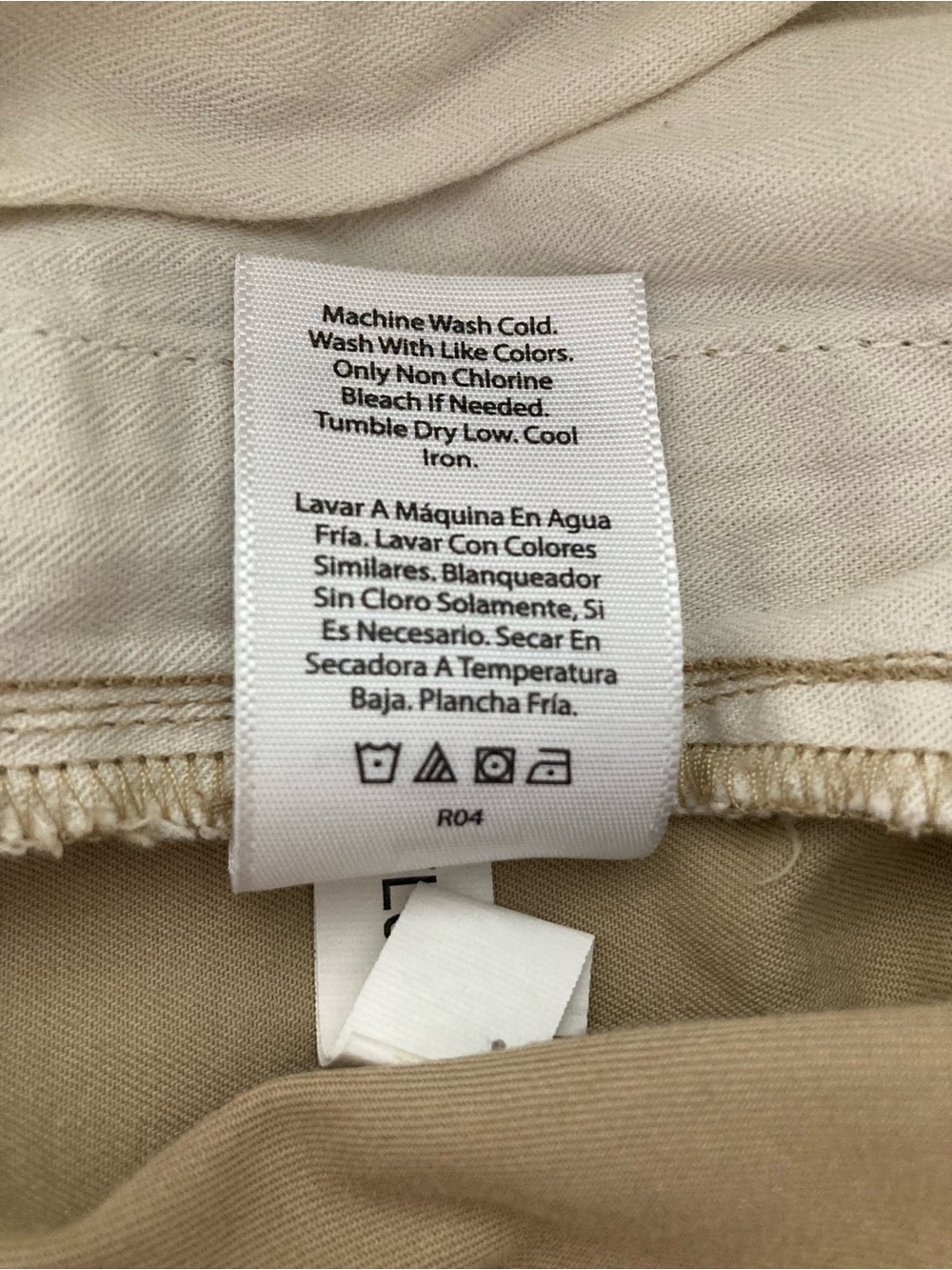 Women’s Wide-Leg Drawstring Cropped Cotton Pants in Khaki, Sz M - Picture 9 of 10